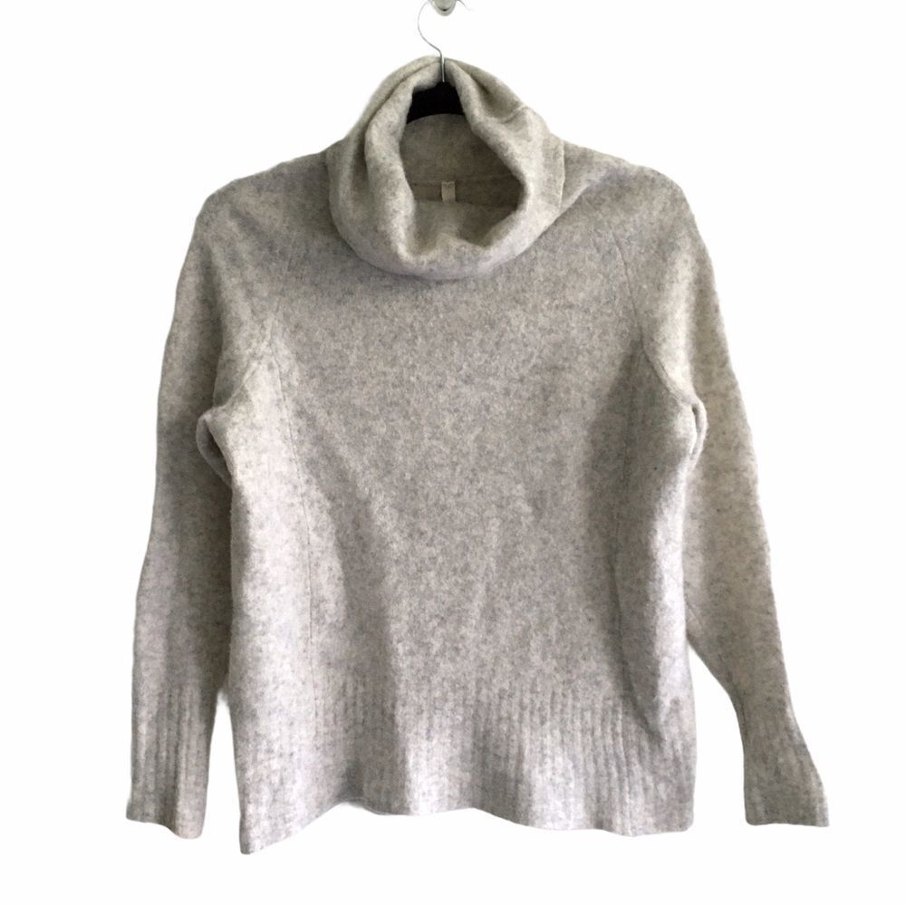 ARITZIA Babaton Plutarch Merino Wool Turtleneck Sweater Gray S